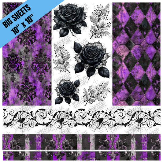 Purple & Black Mix (10x10)