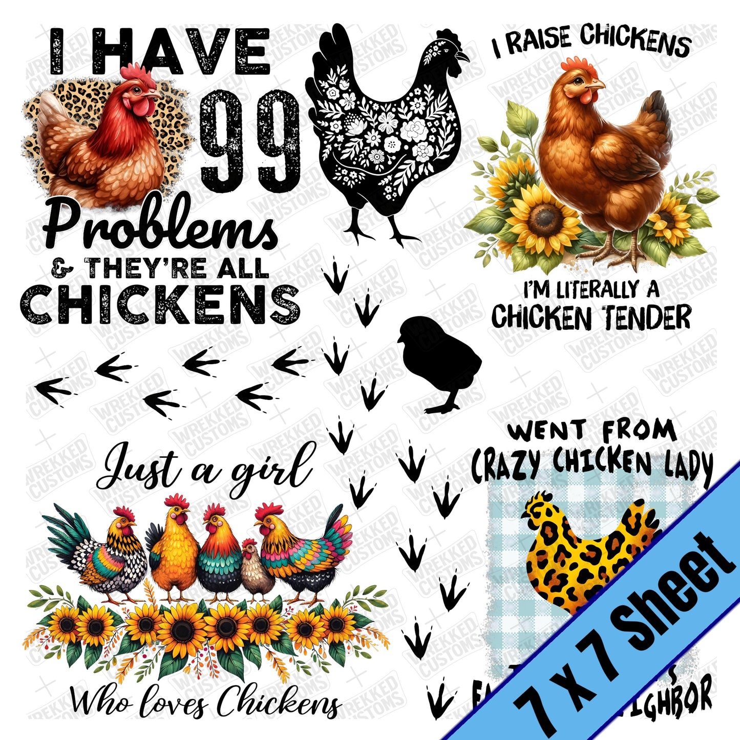 Funny Chickens (7x7)
