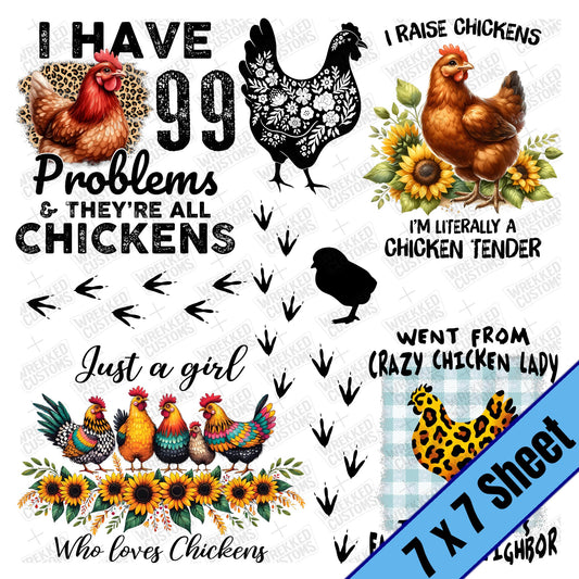 Funny Chickens (7x7)