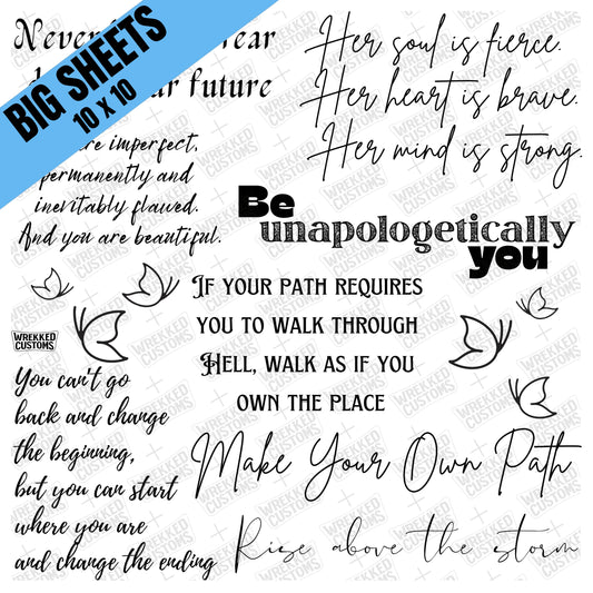 Word Sheet - Her Soul (Black) (BS)