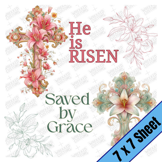 Lillies & Crosses (7x7)