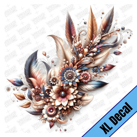 XL Feathers & Flowers