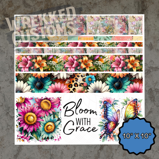 Bright Bloom with Grace (10x10)