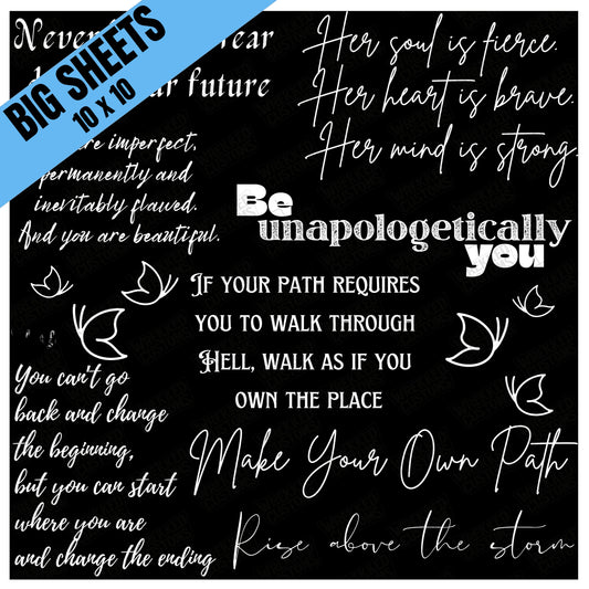 Word Sheet - Her Soul (White) (BS)