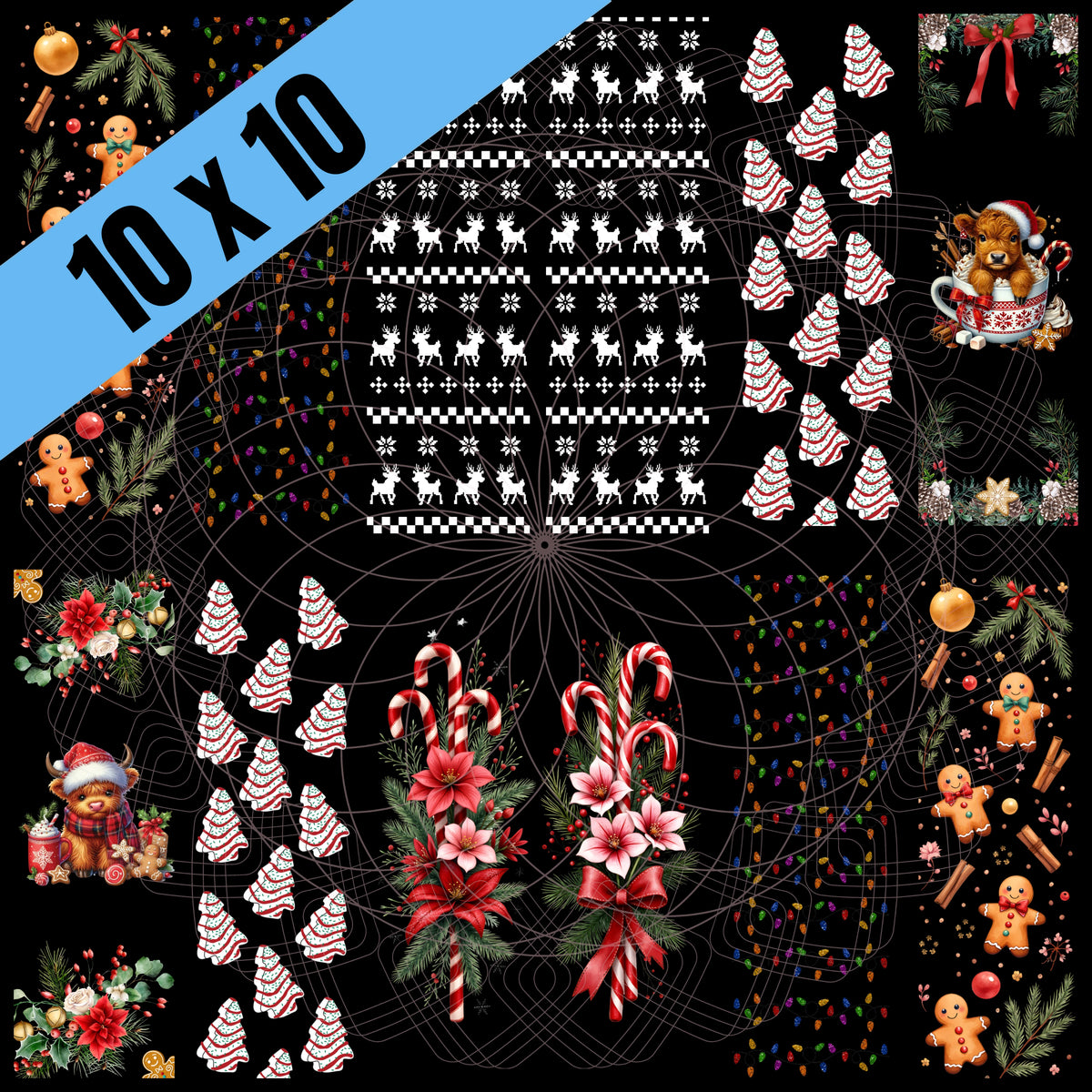 Gingerbread, Sweater, Cakes Pen/Bookmark Wraps (BS)