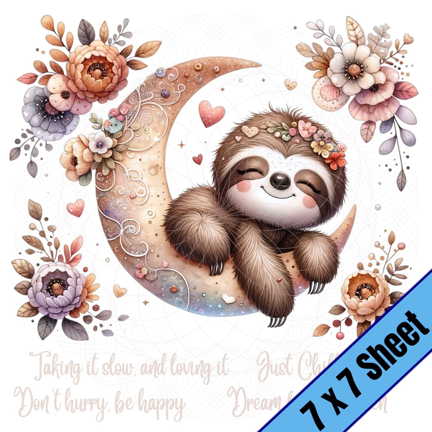 Sleepy Sloth (7x7)