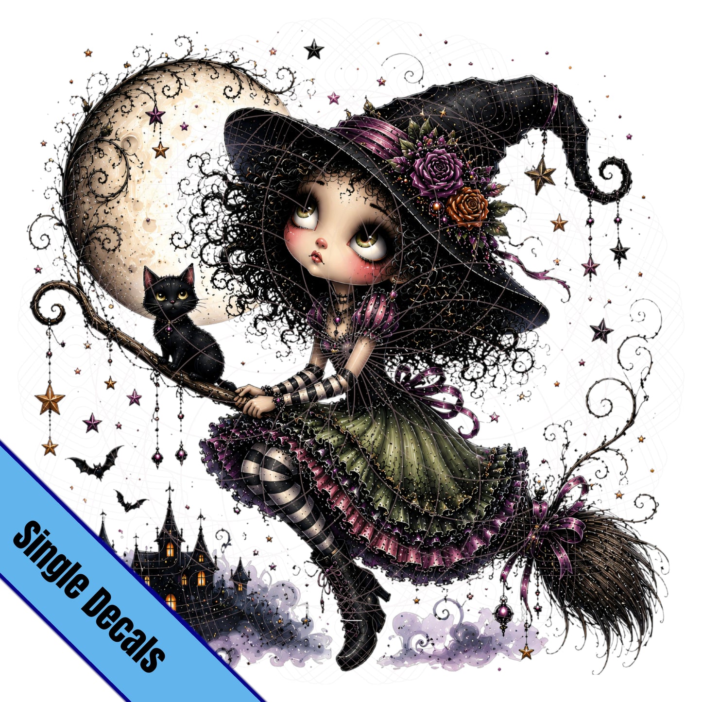 Cute Lil Witch w/Broom