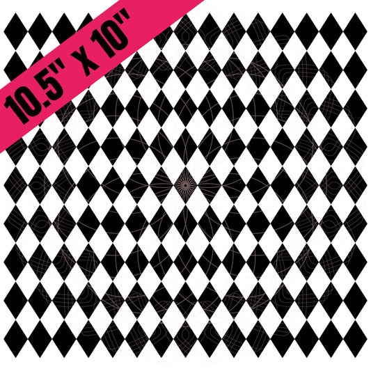 Black Solid Argyle (BS)