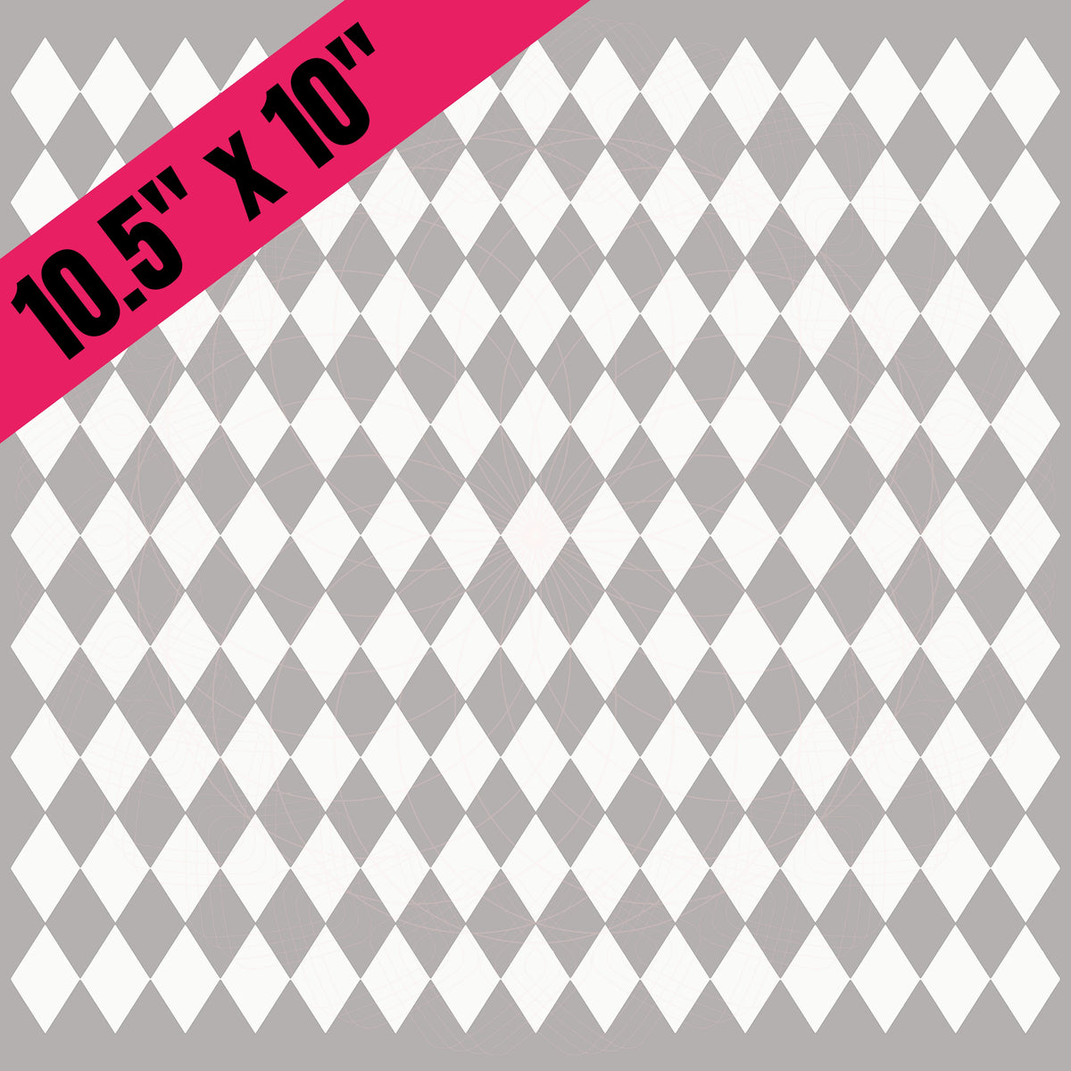 White Solid Argyle (BS)