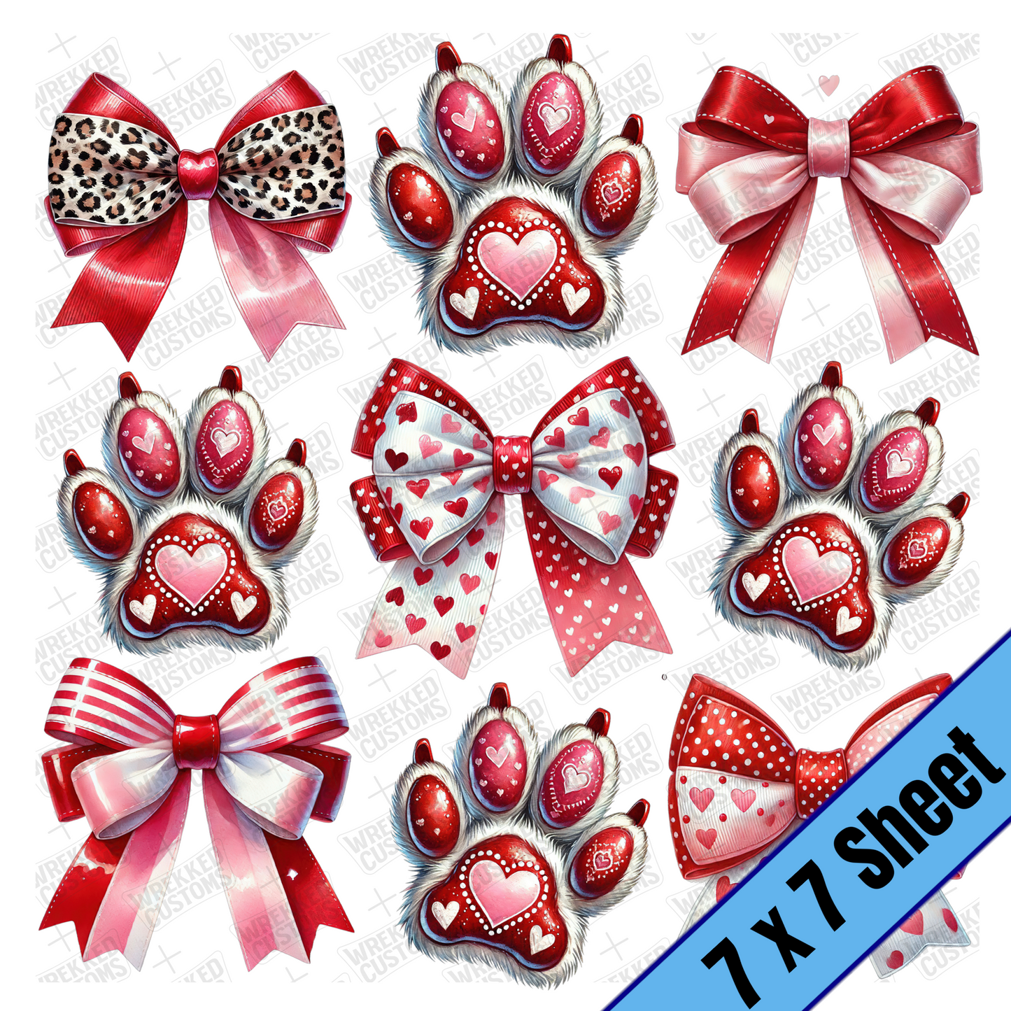 Paws & Bows (7x7)