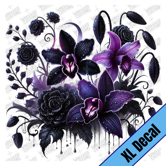 XL Dark Purple Floral