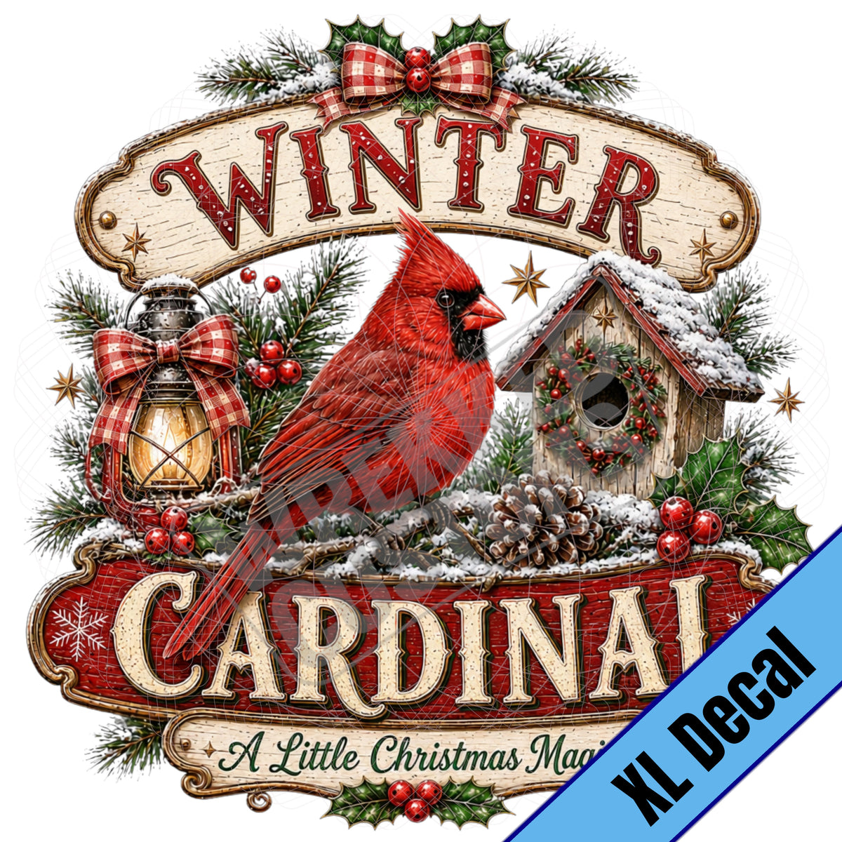 XL Winter Cardinal