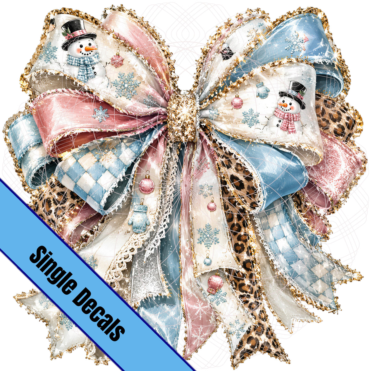 Wintery Bow with Leopard