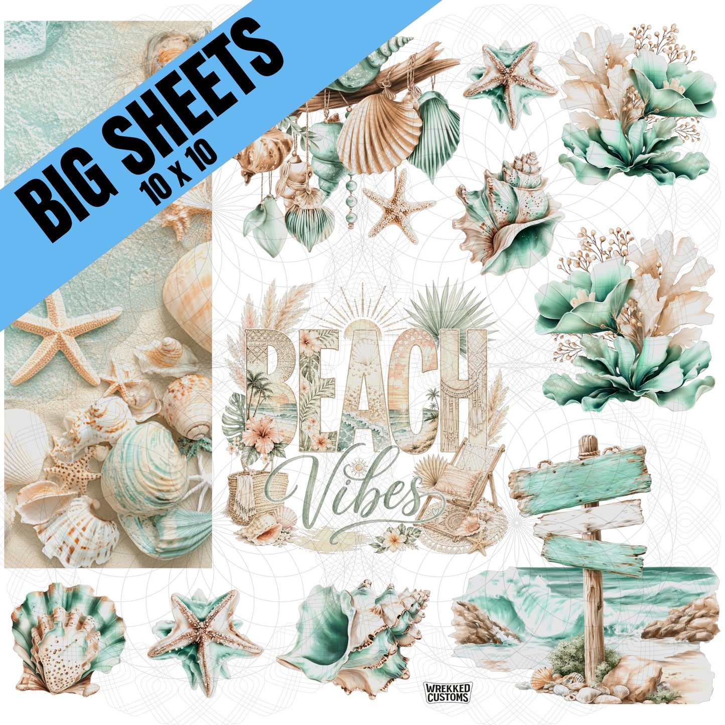 Tranquil Teal Beach Vibes (BS)