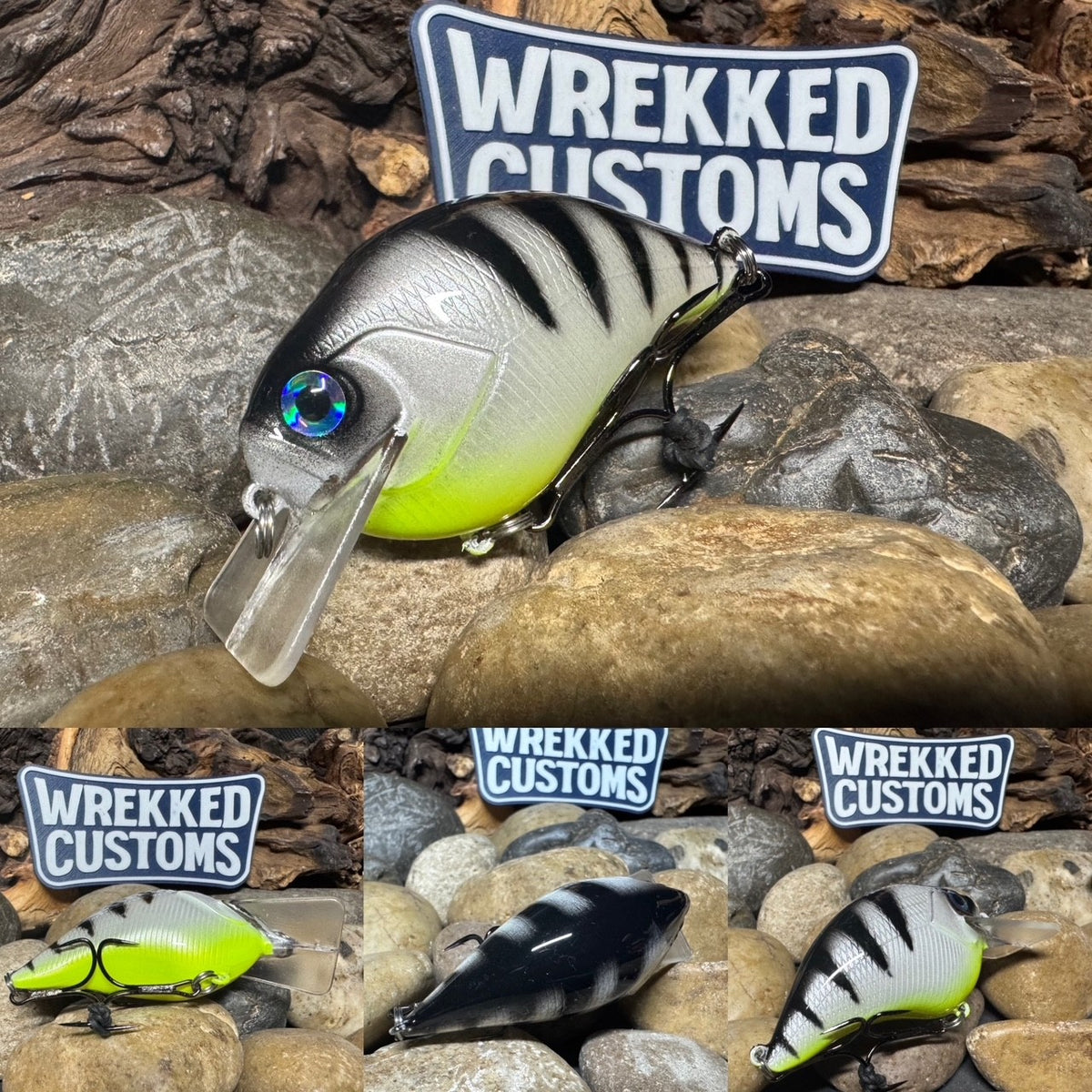 Square Bill 1.5 Scrank White Perch Yellow Belly