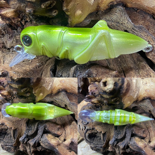 Small Cricket Crankbait Pearl Lime Green
