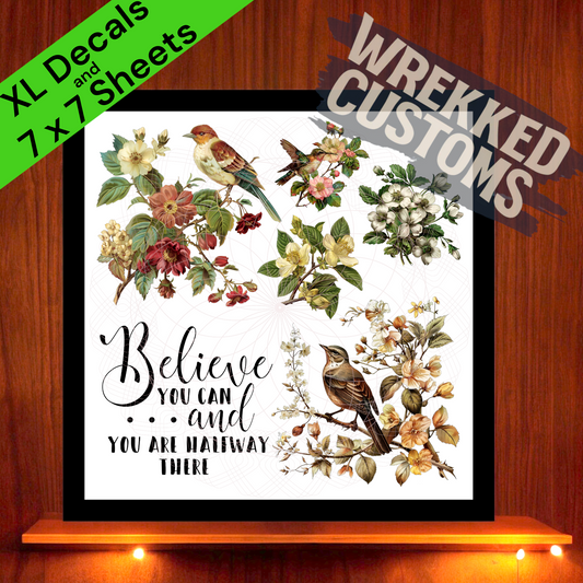 Believe...Birds  7x7 Sheet