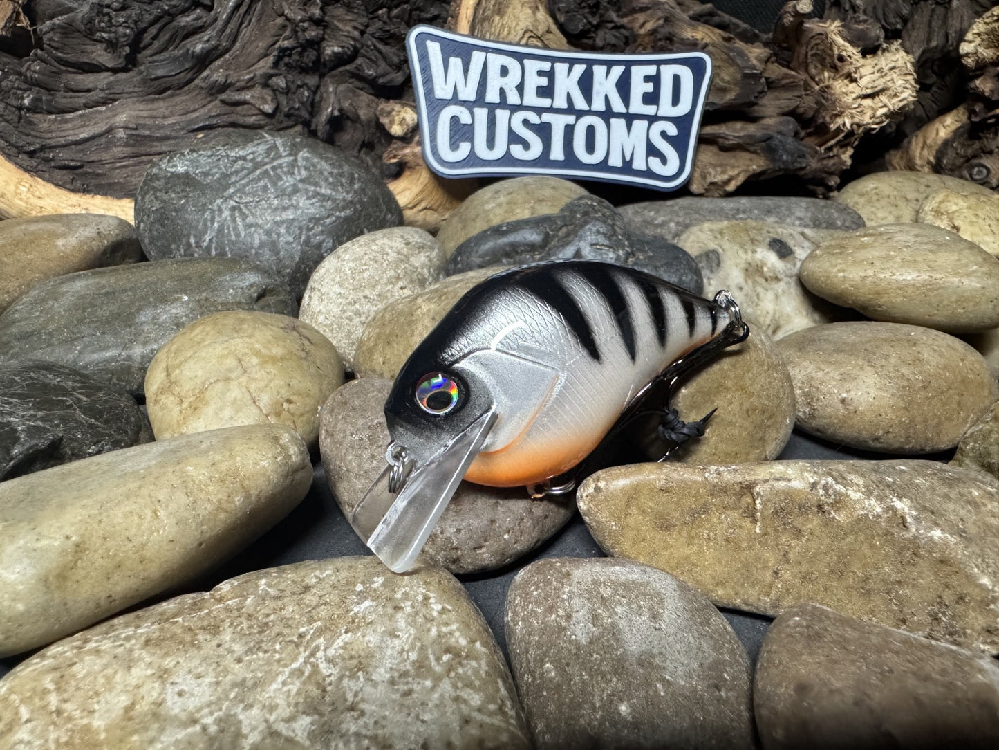 Square Bill 1.5 Scrank White Perch Orange Belly