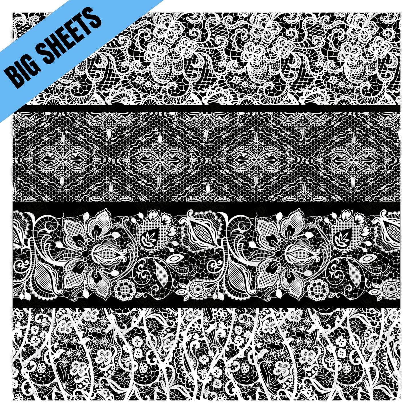 Lace Strips (White) (BS)