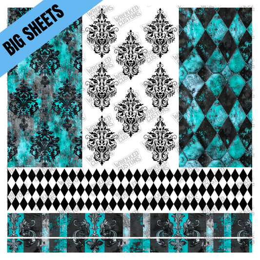 Teal Argyle Mix (BS)