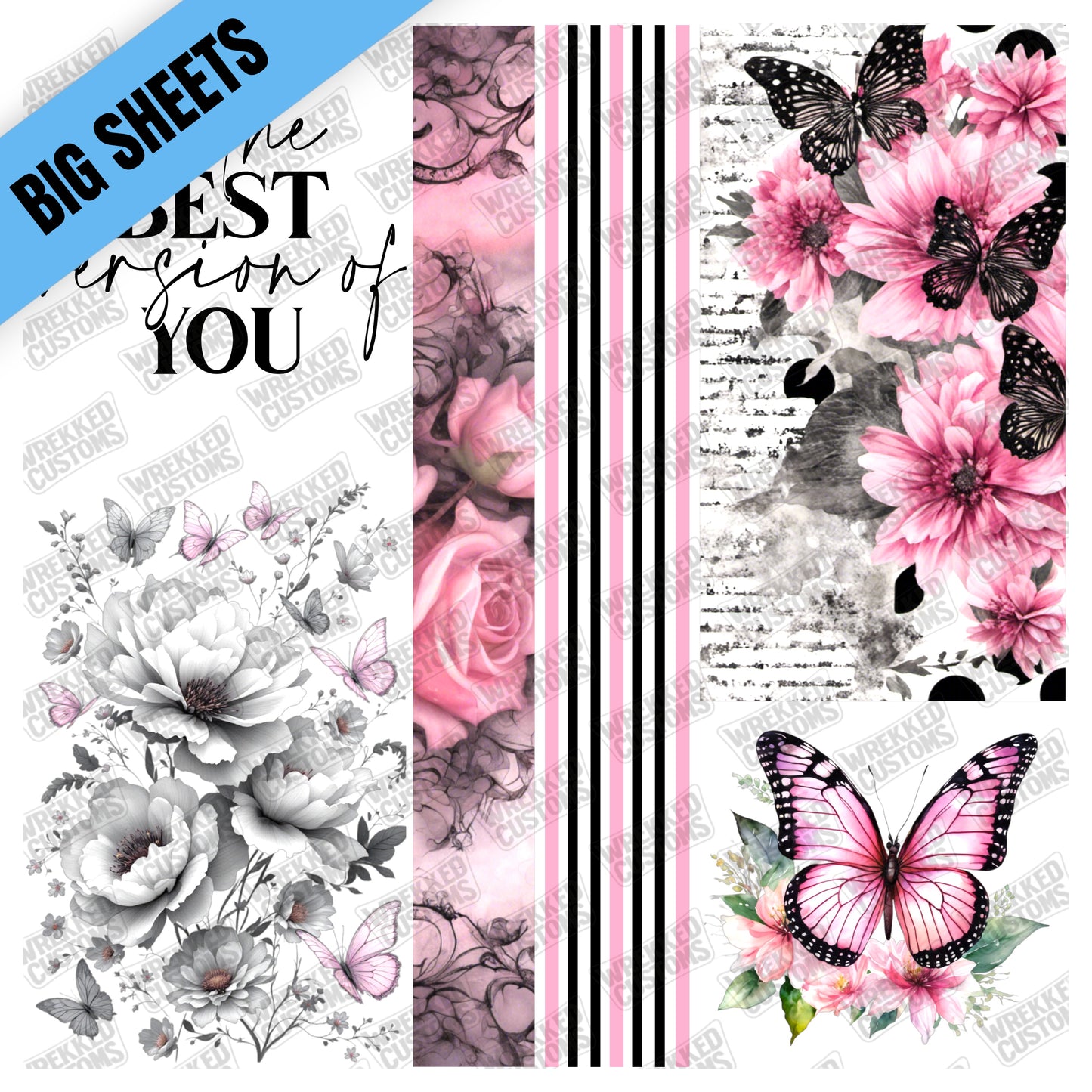 Best Version Pink & Black (10x10)