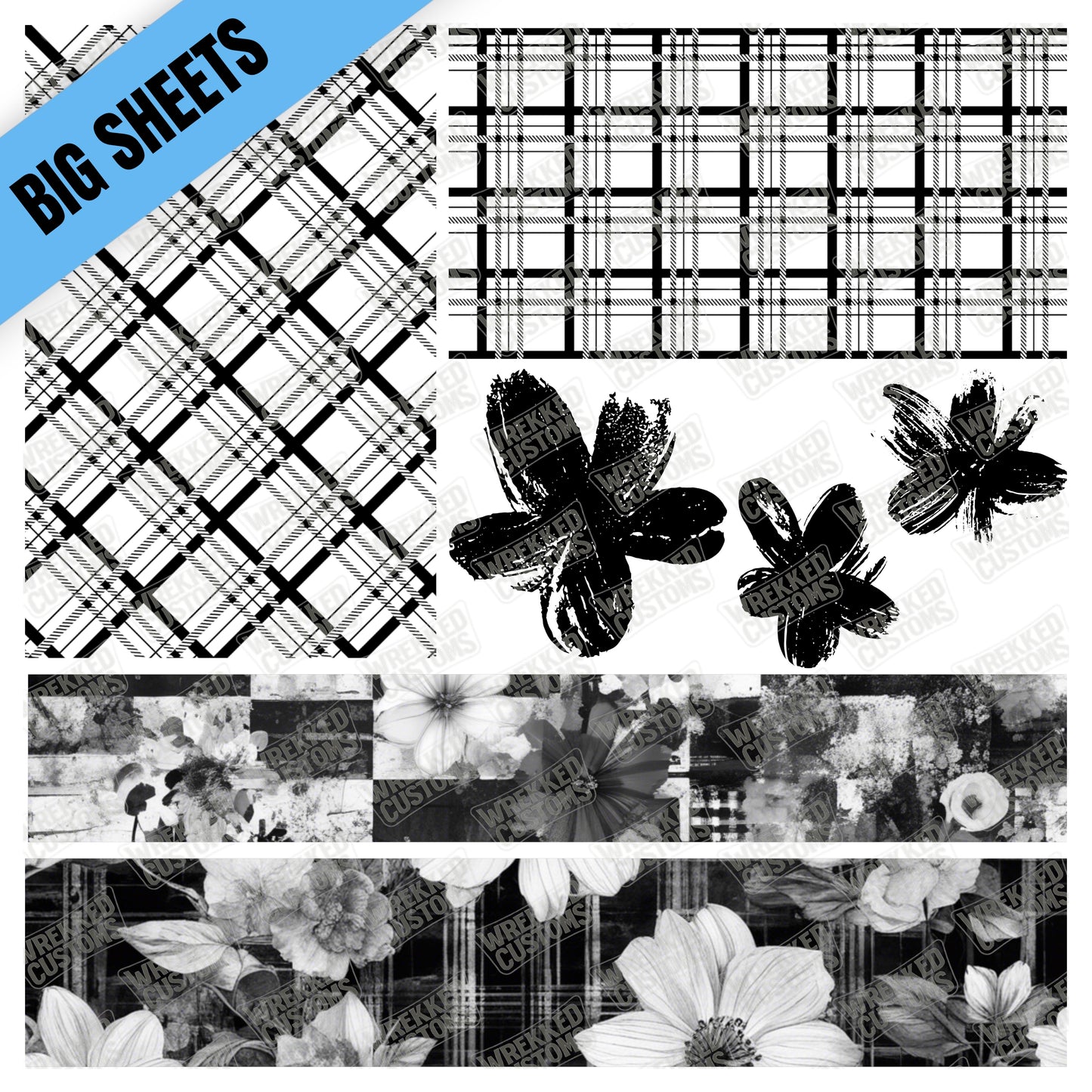 Plaid Mixed Media (10x10)