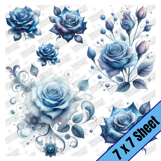 Blue Roses (7x7)