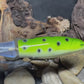 130mm Green Plopper Frog (Large Black Dot Pattern)