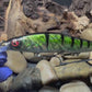 110+1 Green Sided Red Eye'd Black Foil Perch with Silver Belly Jerkbait(Limited Edition)