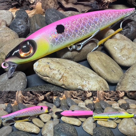 Big Eye Magnum Jerkbait Pink Foil