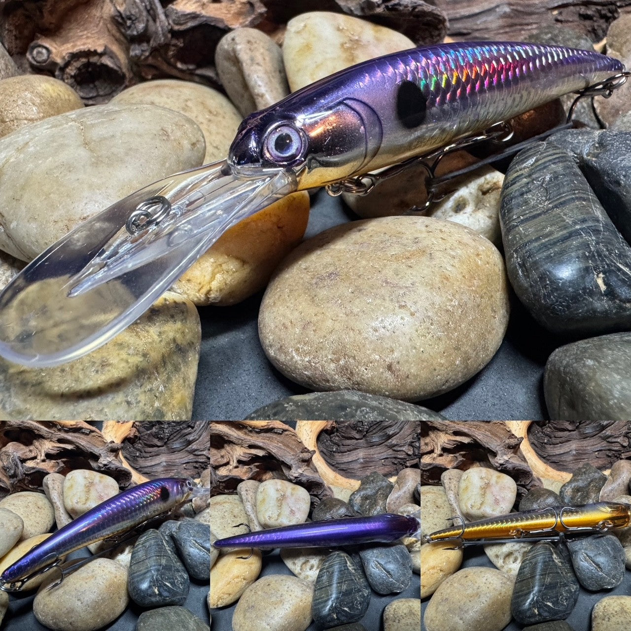 Dead Eye Crank Bait D$ Purple Shad