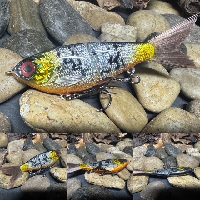 5" Swim Shad Jointed Glide Bait Foil Candy