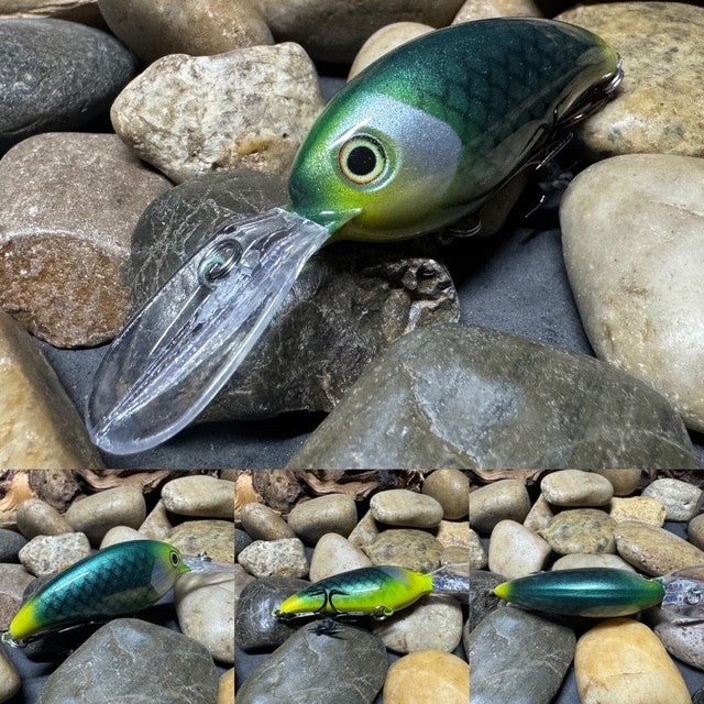 Deep lil Crank Pearl Green Gill