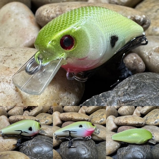 1.0 Square Bill Green Shad