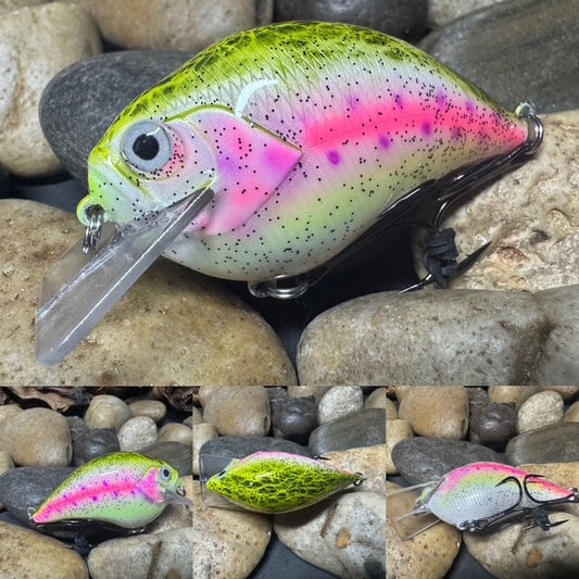 Square Bill 1.5 Scrank Wrekked Rainbow Trout