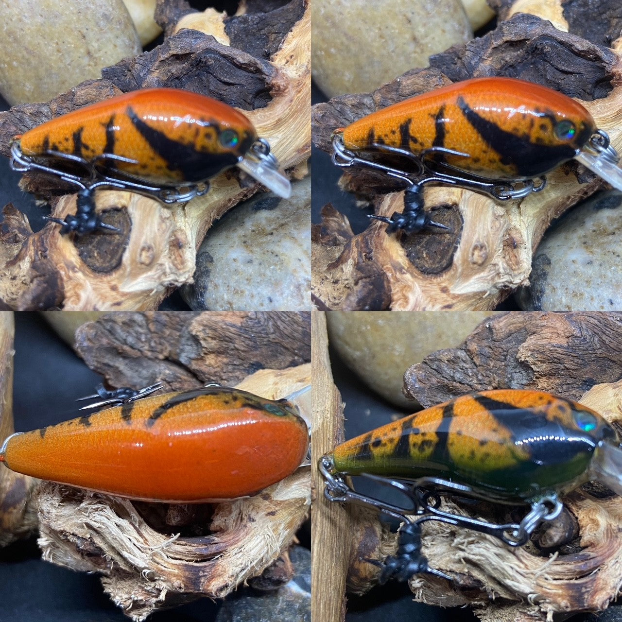 Small Square Bill Orange Belly Green Back Craw