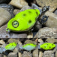 60mm Fluorescent Yellow Plopper Frog (Holographic Frog Eye)