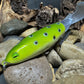 130mm Green Plopper Frog (Large Black Dot Pattern)