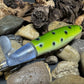 130mm Green Plopper Frog (Large Black Dot Pattern)