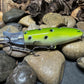 130mm Green Plopper Frog (Large Black Dot Pattern)