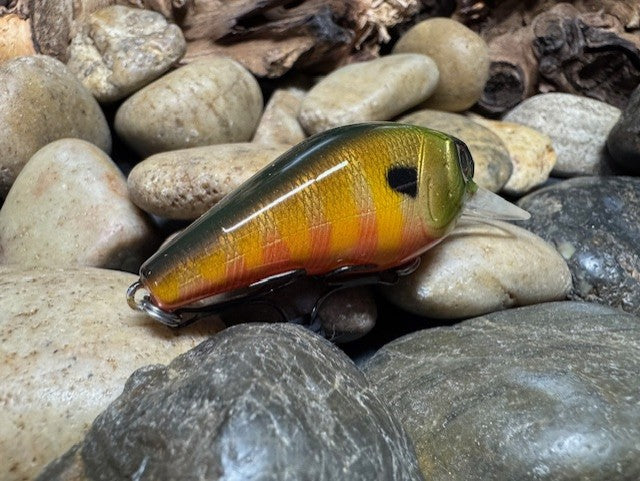 1.5 Square Bill Green Head Striped Gill