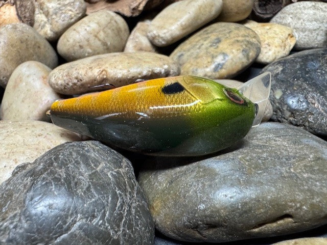 1.5 Square Bill Green Head Striped Gill