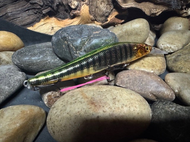 110+1 Green Back Black Perch Jerkbait