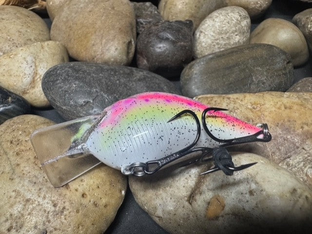 Square Bill 1.5 Scrank Wrekked Rainbow Trout