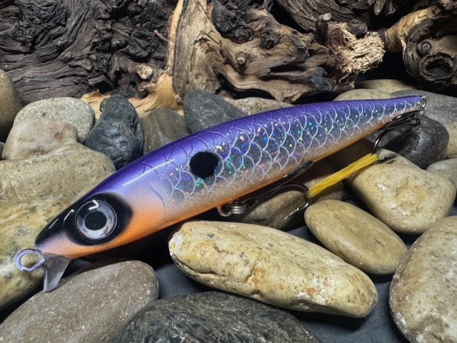 Big Eye Magnum Jerkbait Purple Foil