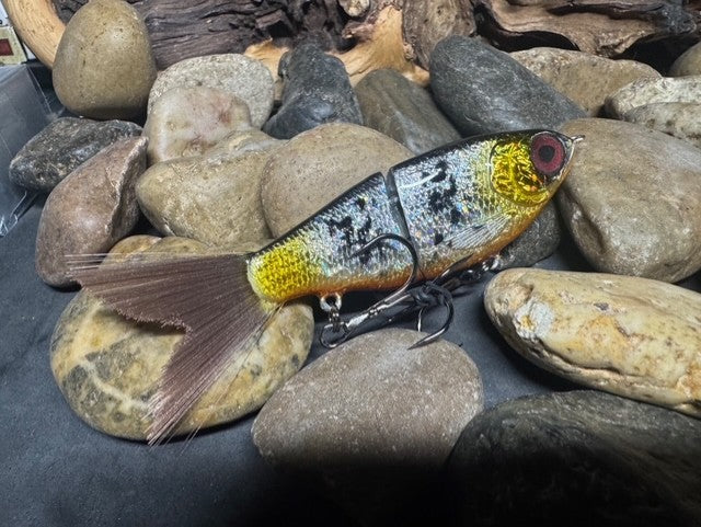5" Swim Shad Jointed Glide Bait Foil Candy