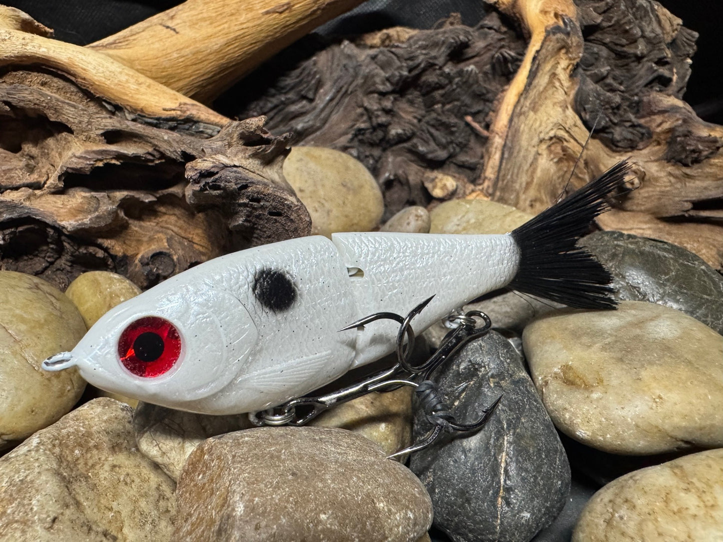 Swim Shad Jointed Glide Bait Ghost Pattern