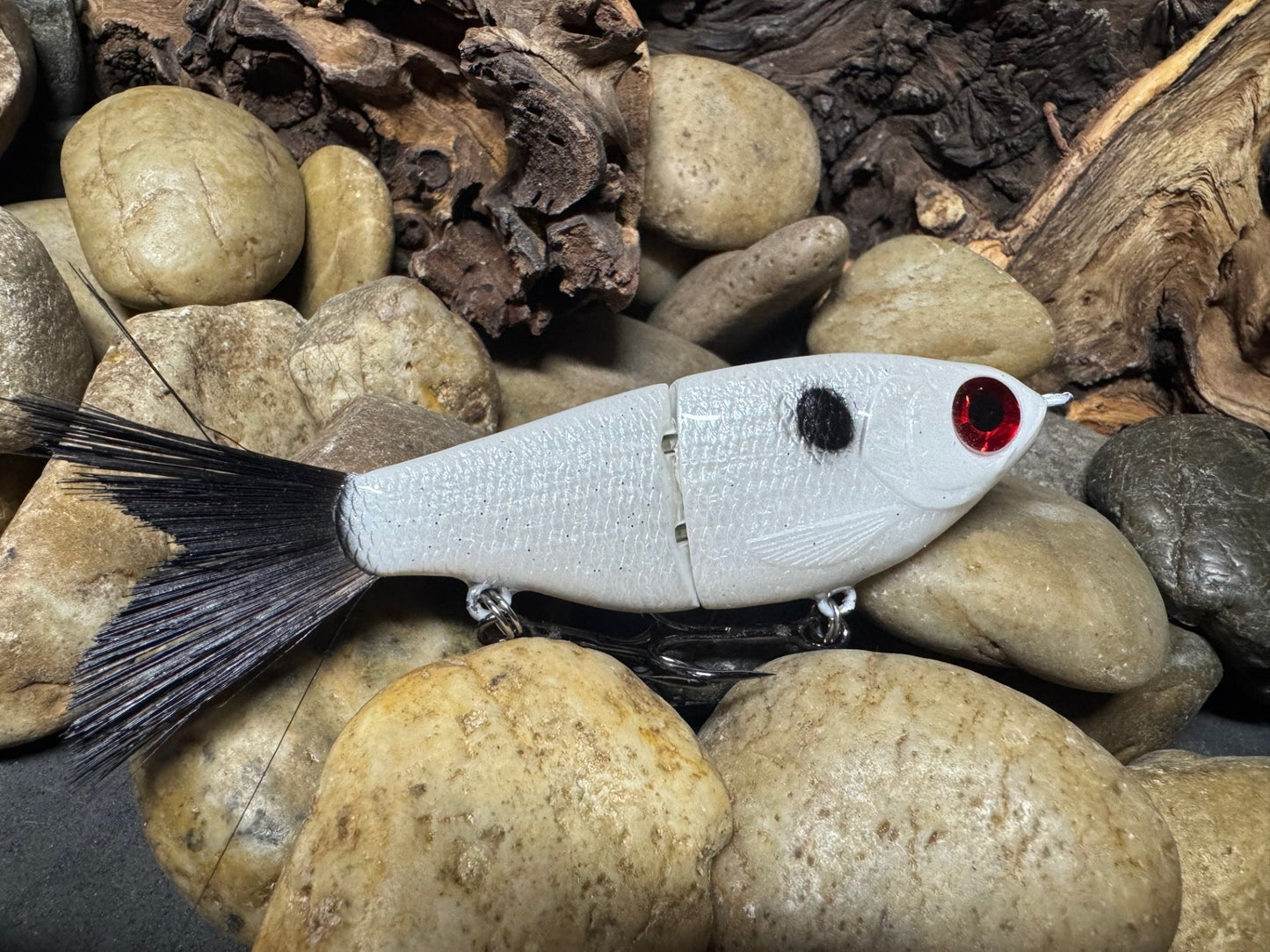 Swim Shad Jointed Glide Bait Ghost Pattern