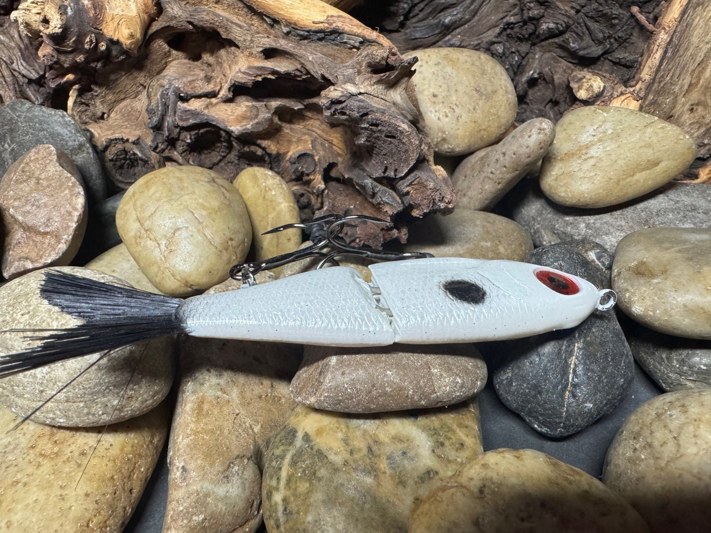 Swim Shad Jointed Glide Bait Ghost Pattern