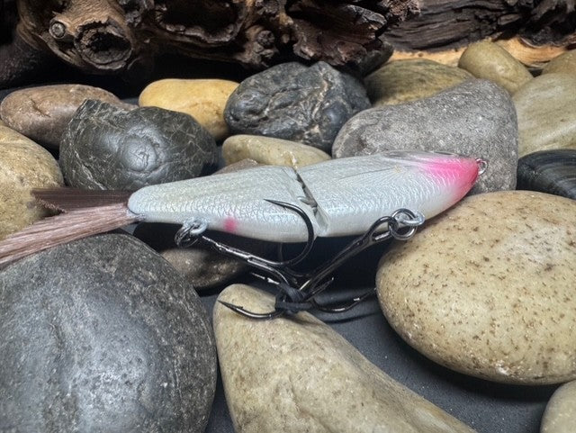5" Swim Shad Jointed Glide Bait Silver Shiner